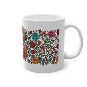 Skull With Flowers Day Of The Dead - Mug Bild 3