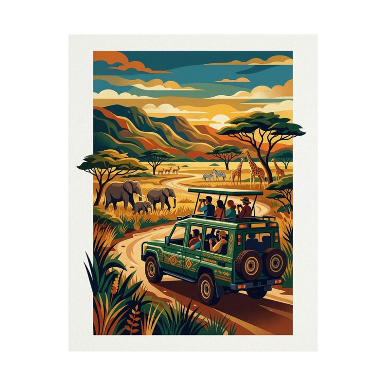 Safari Jeep African Adventure - Poster Bild 2