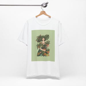 Plant Lady Is The New Cat Lady T-Shirt, Funny Plant Mom Gift, Botanical Plant Lover Shirt, Houseplant Gardening Tee afbeelding 3