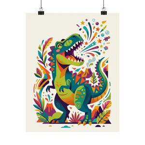 Dinosaur Rawr Kids Fun - Poster afbeelding 1