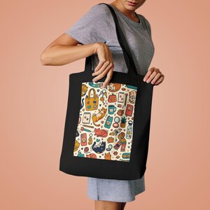 Crazy Cat Lady Tote Bag | Cat Lover Gift | Funny Cat Mom Canvas Bag | Cat Purse Bild 4