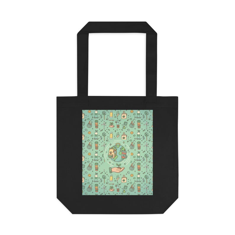 There Is No Planet B Tote Bag | Eco Friendly Reusable Canvas Bag | Earth Day Gift zdjęcie 1