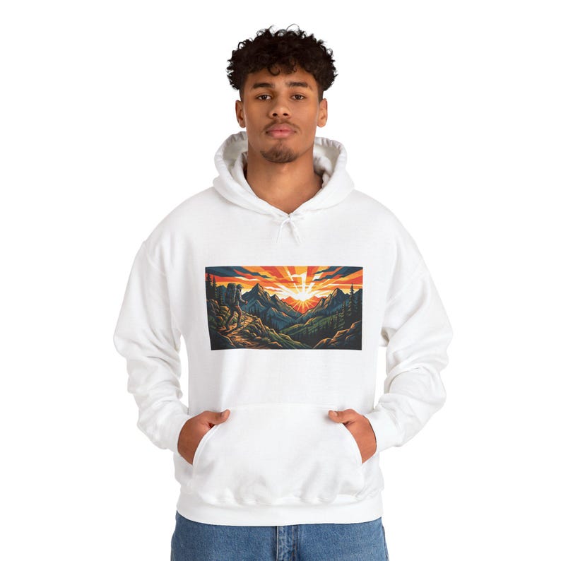 Mountain Sunrise Hiker - Hoodie image 7