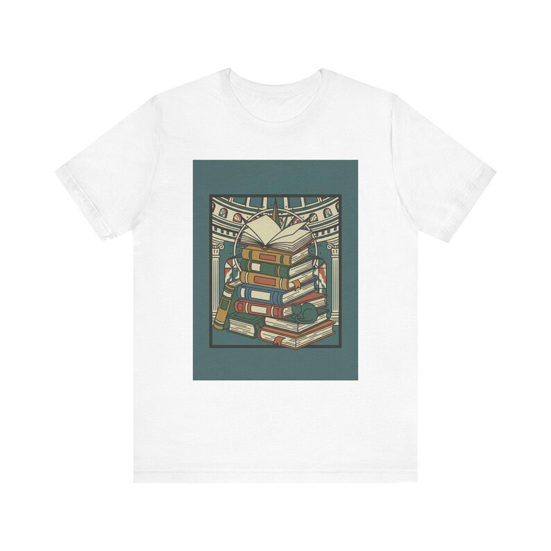 Just One More Chapter Vintage Library Book Lover T-Shirt, Retro Reader Gift, Bookworm Tee, Librarian Apparel image 1