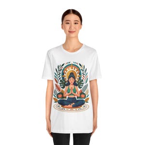 Yoga Pose Namaste - Tshirt image 5