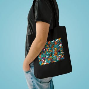 Graffiti Urban Street Art Mural - Tote Bag image 3