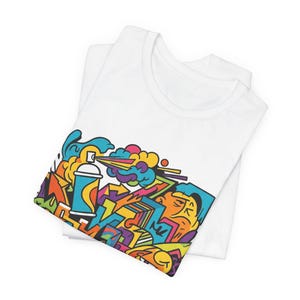 Graffiti Urban Street Art Mural - Tshirt image 2