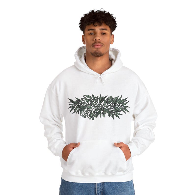 Botanical Eucalyptus Branch - Hoodie 画像 6