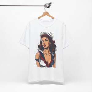 Pinup Sailor Vintage Tattoo - Tshirt image 3