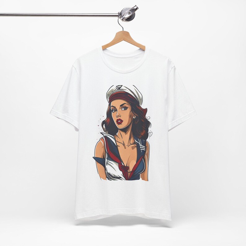 Pinup Sailor Vintage Tattoo - Tshirt image 3