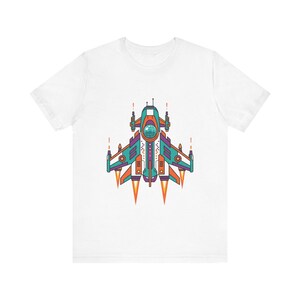 Retro Arcade Spaceship - Tshirt afbeelding 1