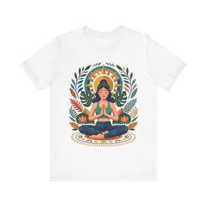 Yoga Pose Namaste - Tshirt image 1