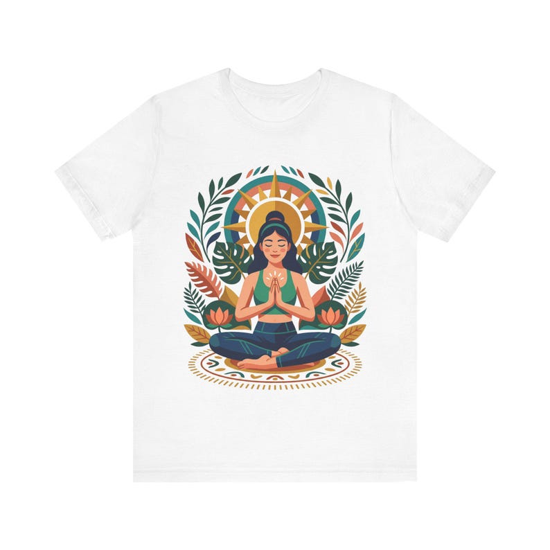 Yoga Pose Namaste - Tshirt image 1