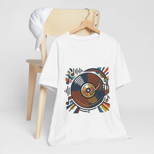Retro Vinyl Record Music Lover - Tshirt zdjęcie 4