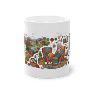 Knitting Yarn Grandma Life - Mug imagem 1