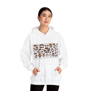 Vintage Botanical Mushroom Chart - Hoodie image 6