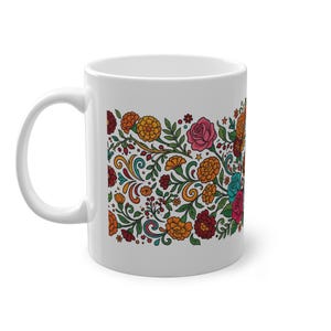 Skull With Flowers Day Of The Dead - Mug Bild 2