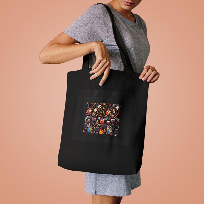 Electric Guitar Rock On - Tote Bag imagem 4