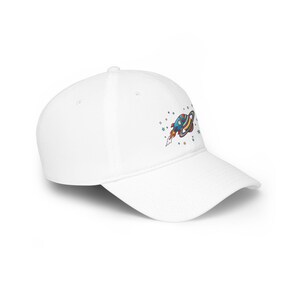 Cartoon Rocket Saturn Baseball Cap - Space Galaxy Astronaut Hat for Astronomy Lovers, Cute Cosmic Star Graphic Cap image 3