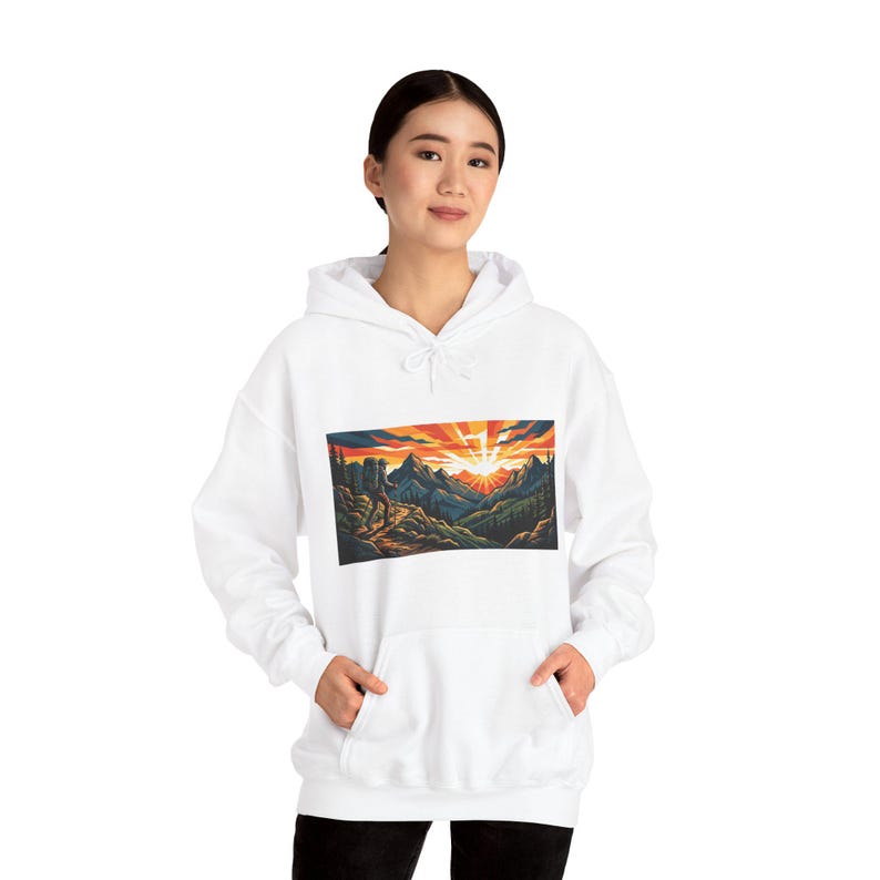 Mountain Sunrise Hiker - Hoodie image 6