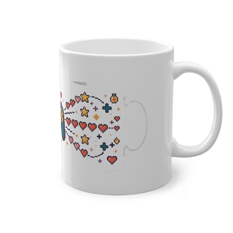 Gamer Controller Pixel Hearts - Mug Bild 3