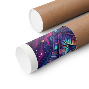 Cosmic Astronaut Cat Exploring Galaxies - Poster 画像 3