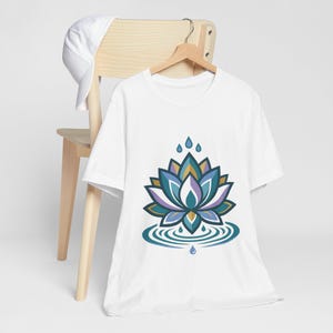 Zen Lotus Flower Mindfulness - Tshirt image 3