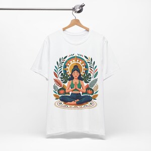 Yoga Pose Namaste - Tshirt image 3