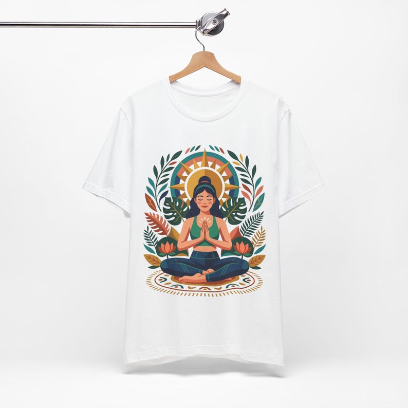 Yoga Pose Namaste - Tshirt image 3