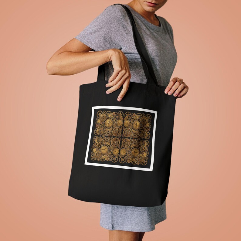 Steampunk Gears And Clockwork Brass - Tote Bag Bild 4