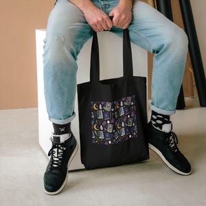 Crystal Moon Witchy Aesthetic - Tote Bag afbeelding 5