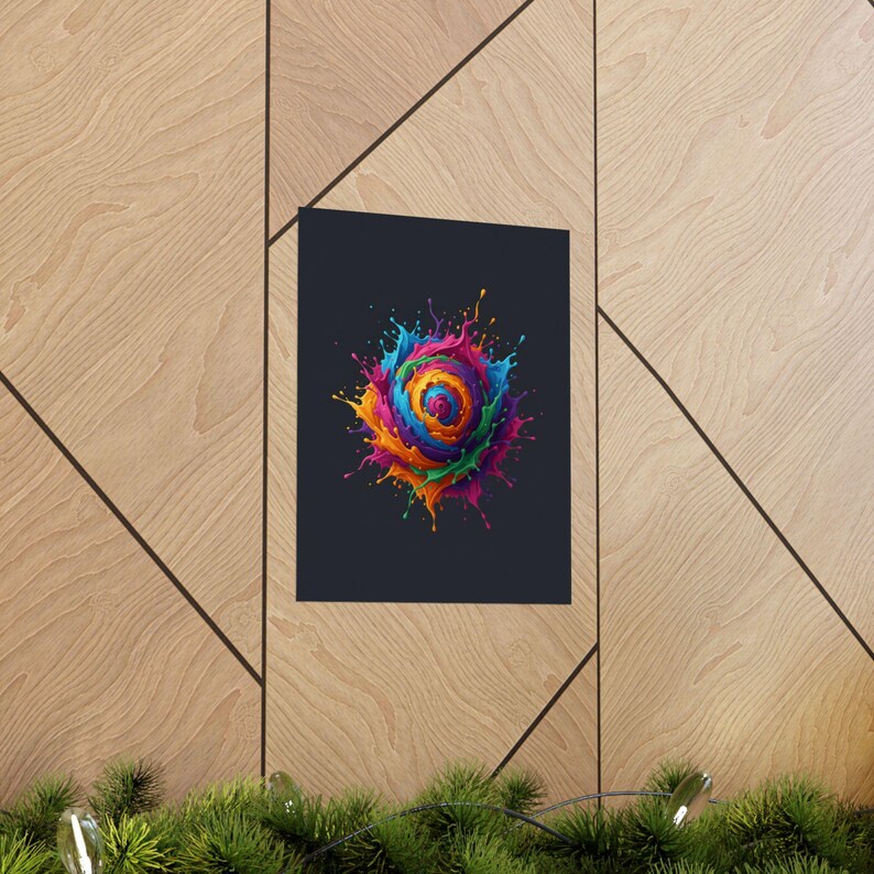 Abstract Color Splash Poster, Modern Wall Art, Vibrant Liquid Art Print, Colorful Home Decor, Abstract Painting Poster, image 5