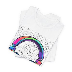 Rave Festival Neon Headphones - Tshirt image 2
