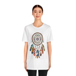Boho Dreamcatcher Feathers - Tshirt afbeelding 4