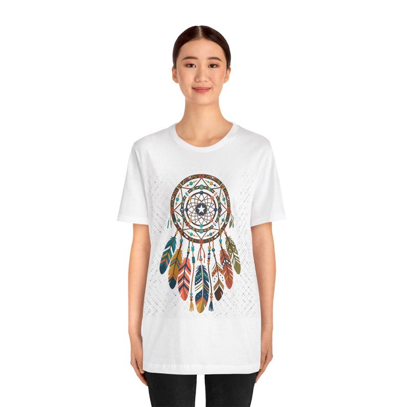 Boho Dreamcatcher Feathers - Tshirt afbeelding 4