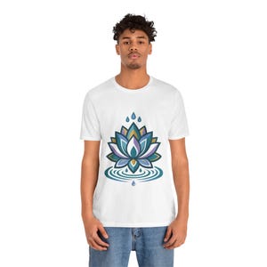 Zen Lotus Flower Mindfulness - Tshirt image 5