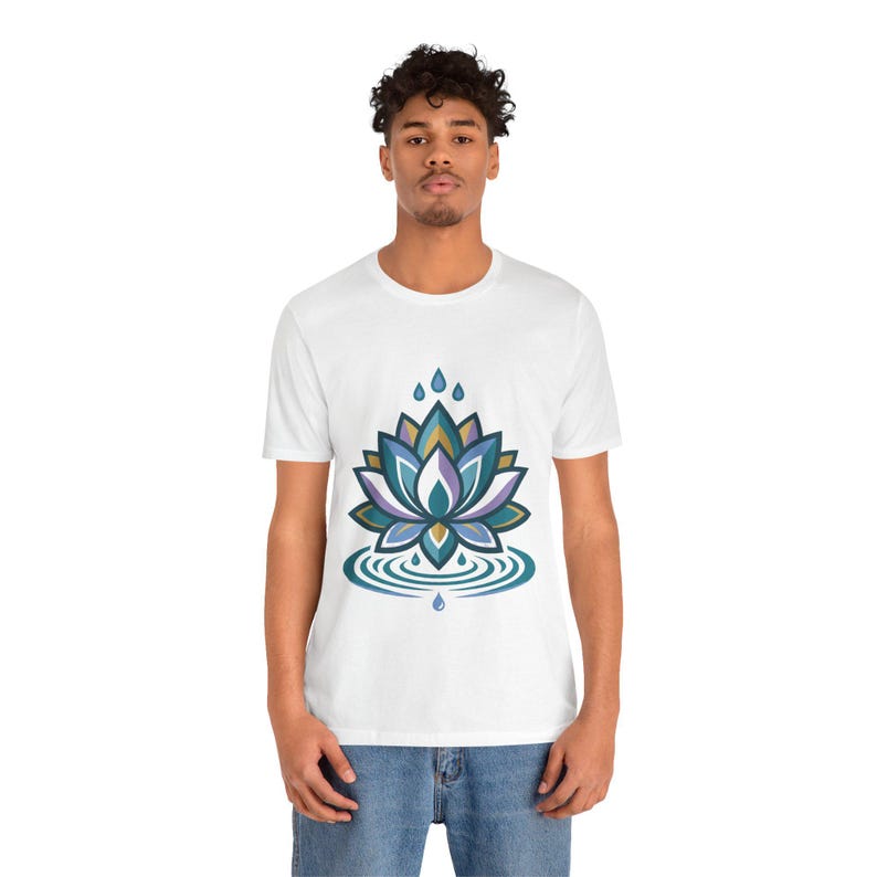 Zen Lotus Flower Mindfulness - Tshirt image 5