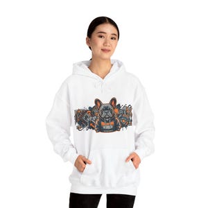 French Bulldog Wearing Hoodie - Hoodie image 6