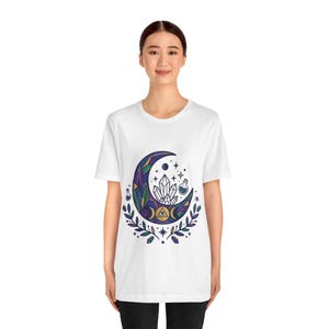 Crystal Moon Witchy Aesthetic - Tshirt image 4
