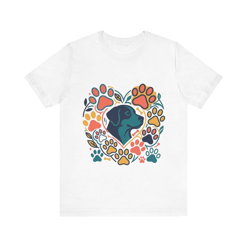Dog Mom Paw Prints - Tshirt afbeelding 1