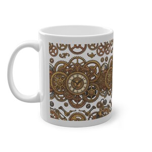 Steampunk Gears And Clockwork Brass - Mug image 2