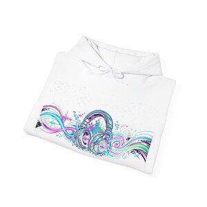 Rave Festival Neon Headphones - Hoodie imagem 2