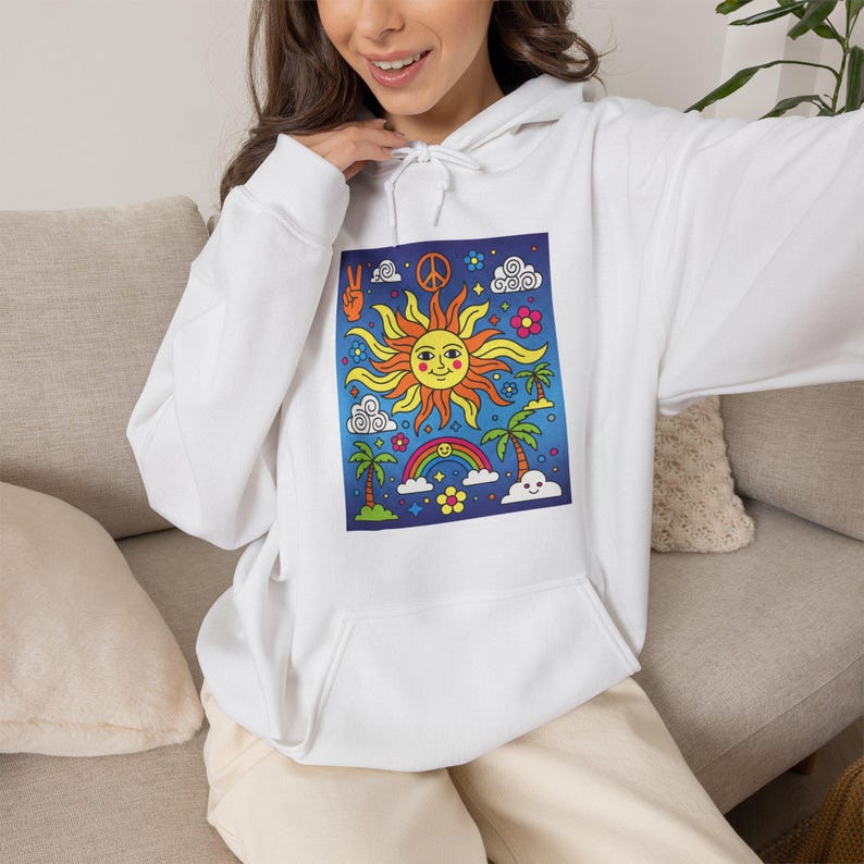 Good Vibes Only Hoodie | Streetwear Aesthetic Pullover | Positive Energy Sweatshirt | Urban Graphic Hoodie Gift imagem 3