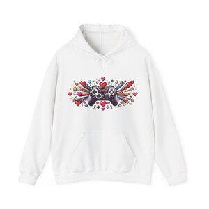 Gamer Controller Pixel Hearts - Hoodie bild 1