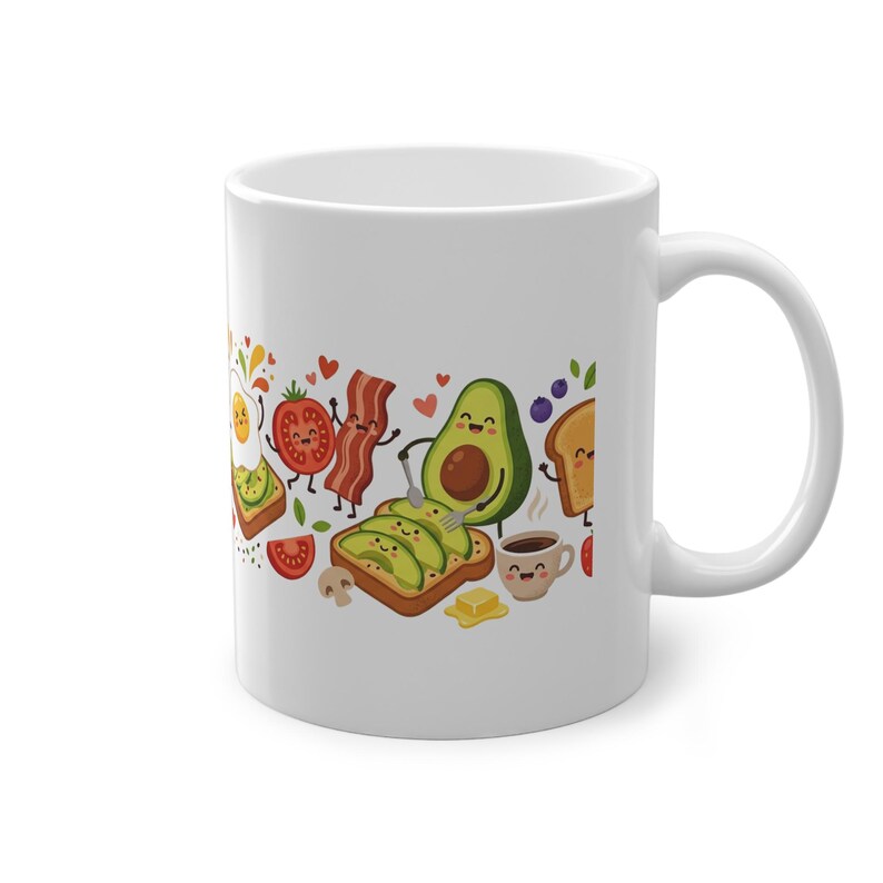 Funny Avocado Toast Breakfast - Mug afbeelding 3