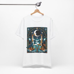 Tarot Card The Moon Mystical - Tshirt image 2