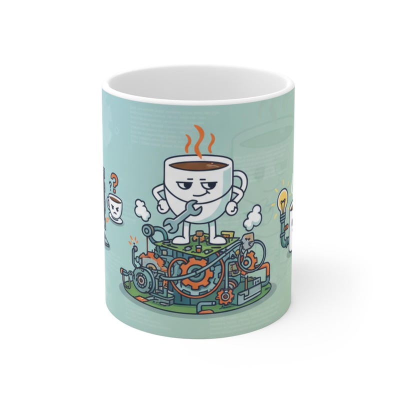 Funny Programmer Mug - It Works On My Machine Coffee Cup Gift For Software Engineer Developer Coding Joke image 1