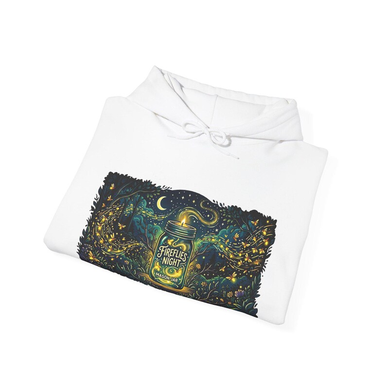 Mason Jar Fireflies Night - Hoodie immagine 2