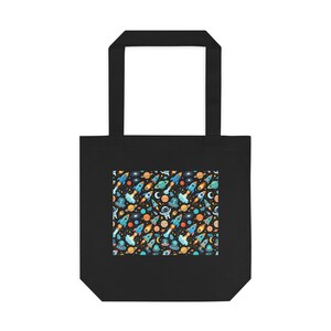 Space Rocket Launching Stars - Tote Bag Bild 1