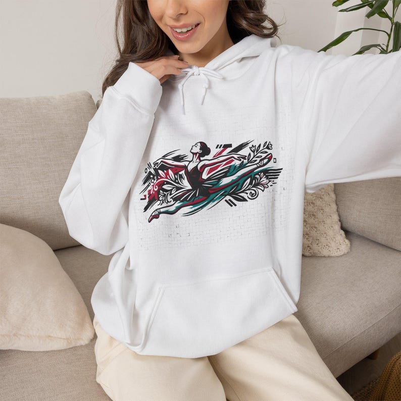Ballet Dancer Elegant Pose - Hoodie imagem 5